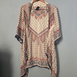 Bohemian Print Kimono Cardigan